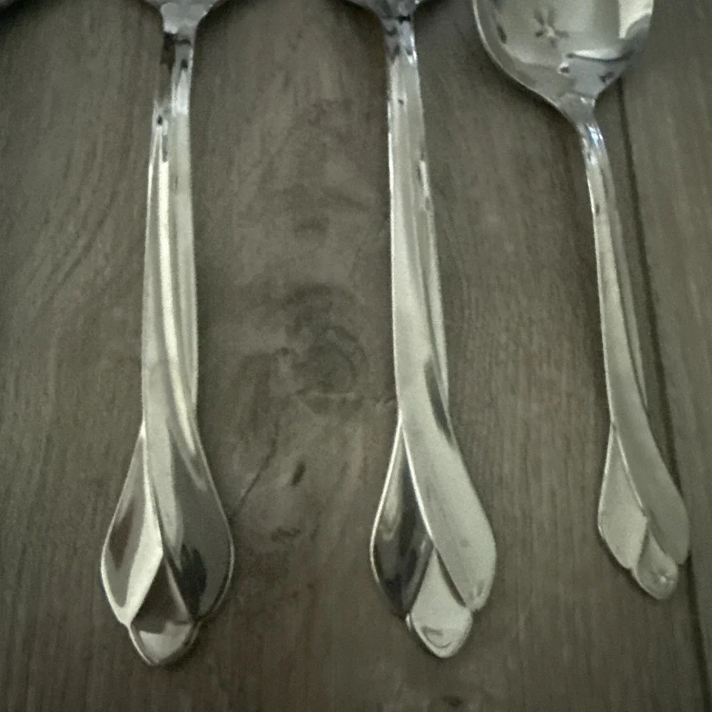 Solid Serving Spoon Oneida TRIBECA Stainless Serving Set Cold Meat Fork